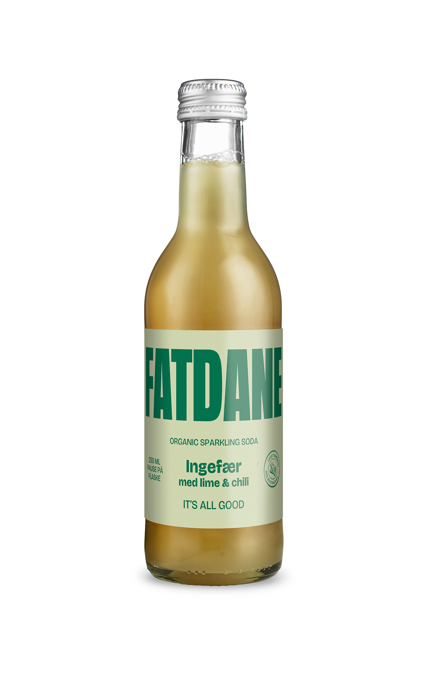 Fatdane Ingefær med Lime & Chili, 25 cl.