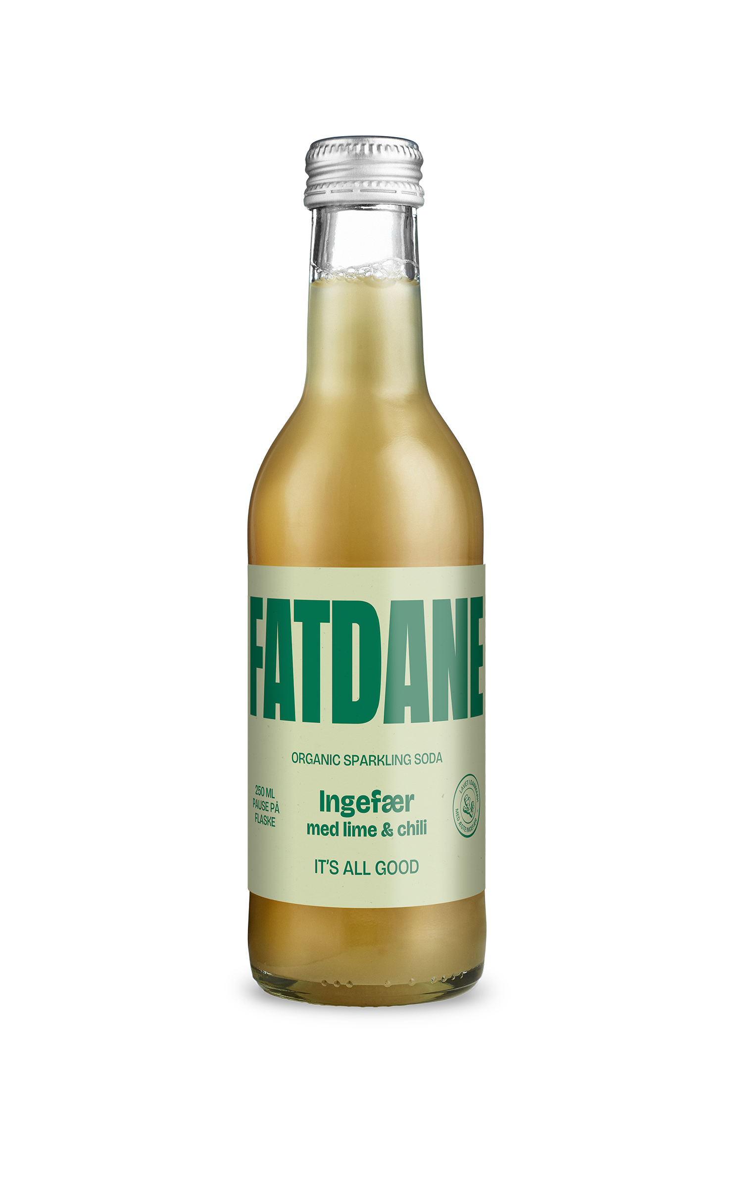 Fatdane Ingefær med Lime & Chili, 25 cl.
