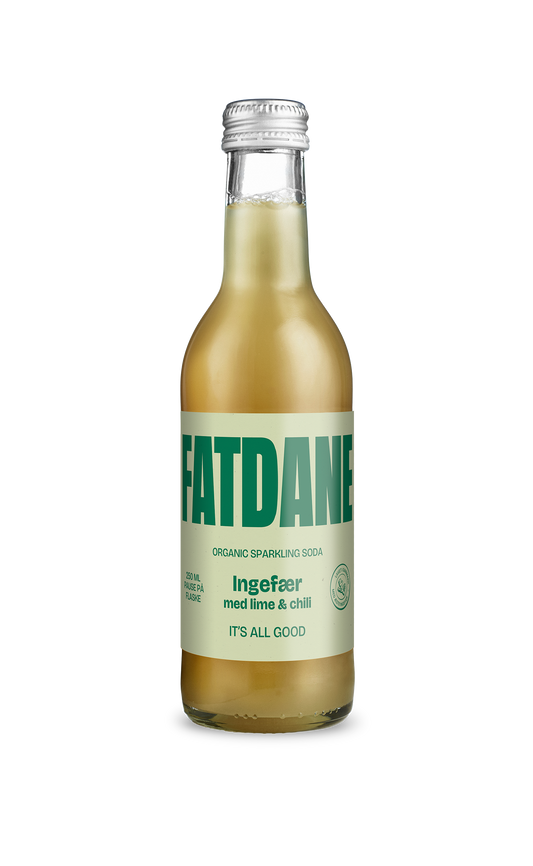 Fatdane Ingefær med Lime & Chili, 25 cl.