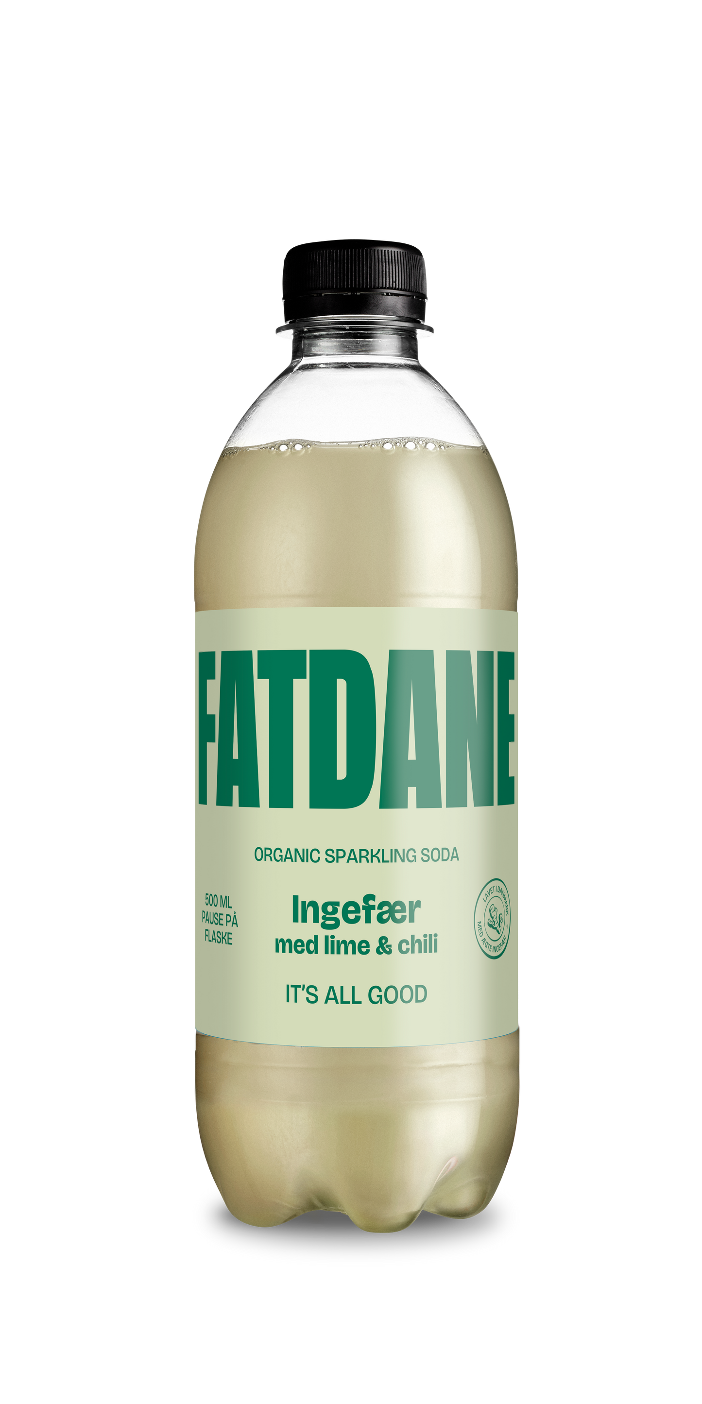 Fatdane Ingefær med Lime & Chili, 50 cl.
