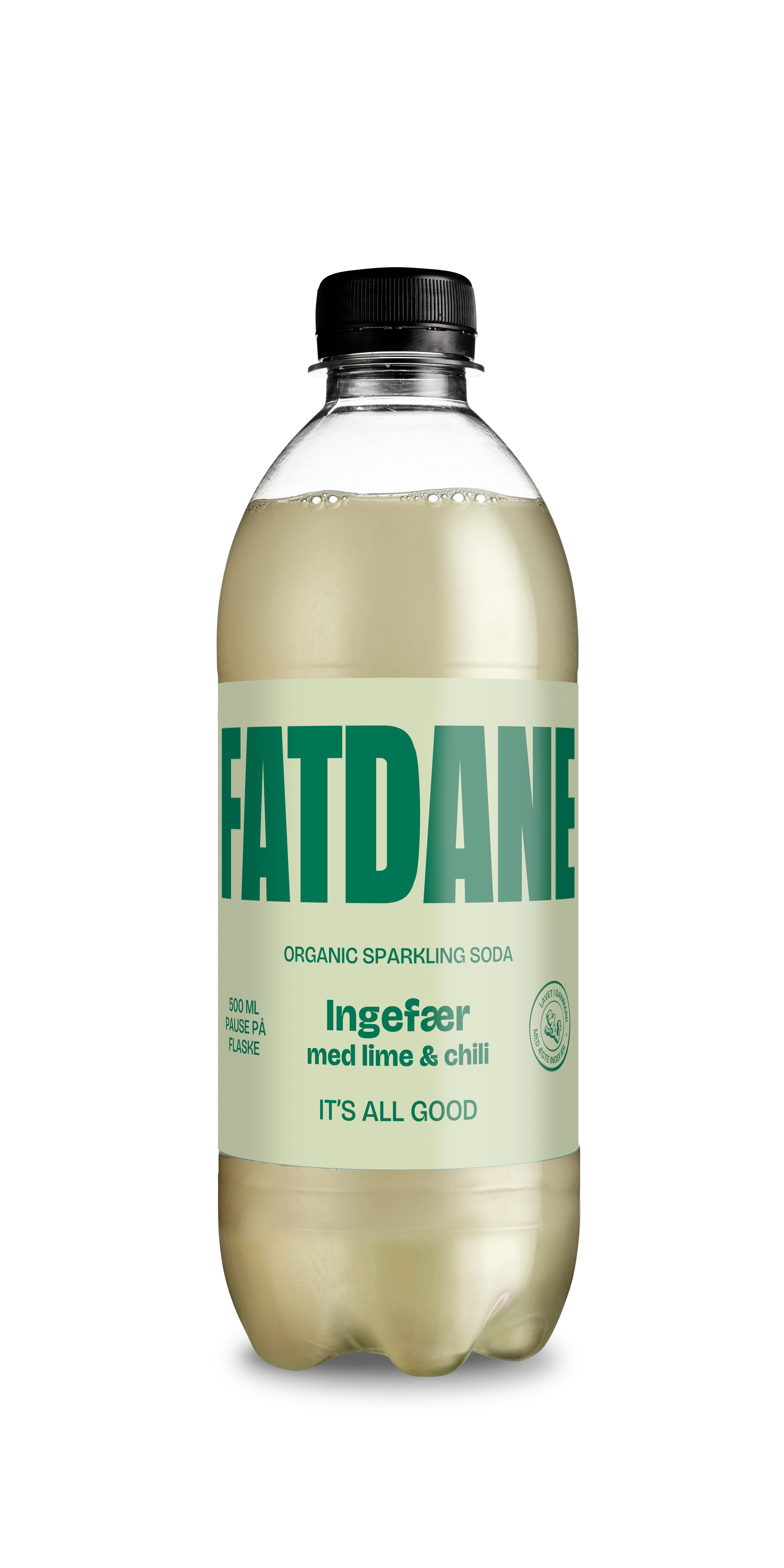 Fatdane Ingefær med Lime & Chili, 50 cl.