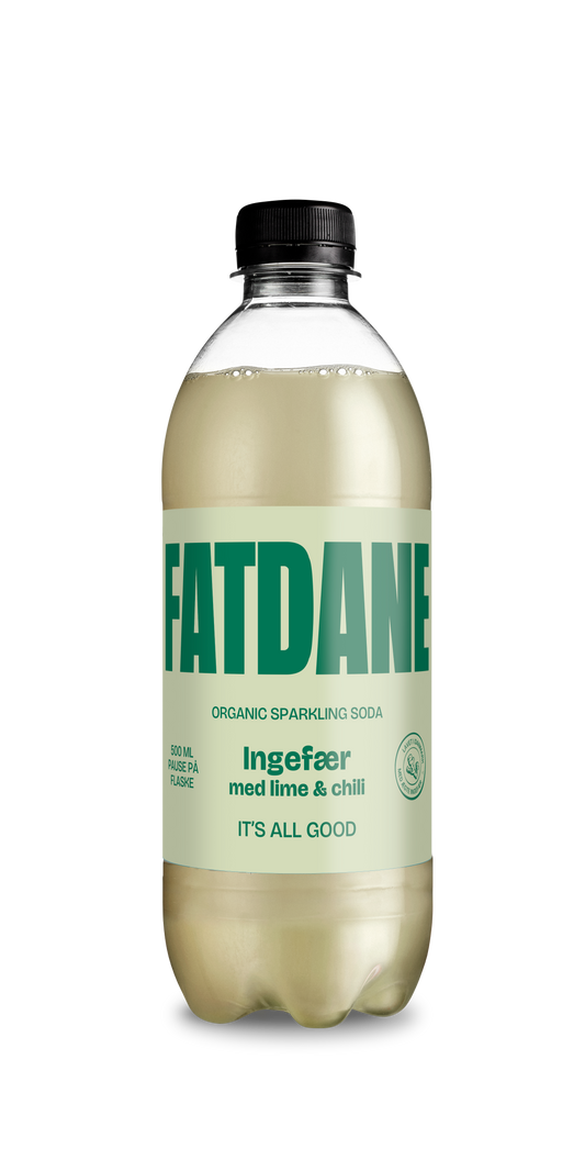 Fatdane Ingefær med Lime & Chili, 50 cl.