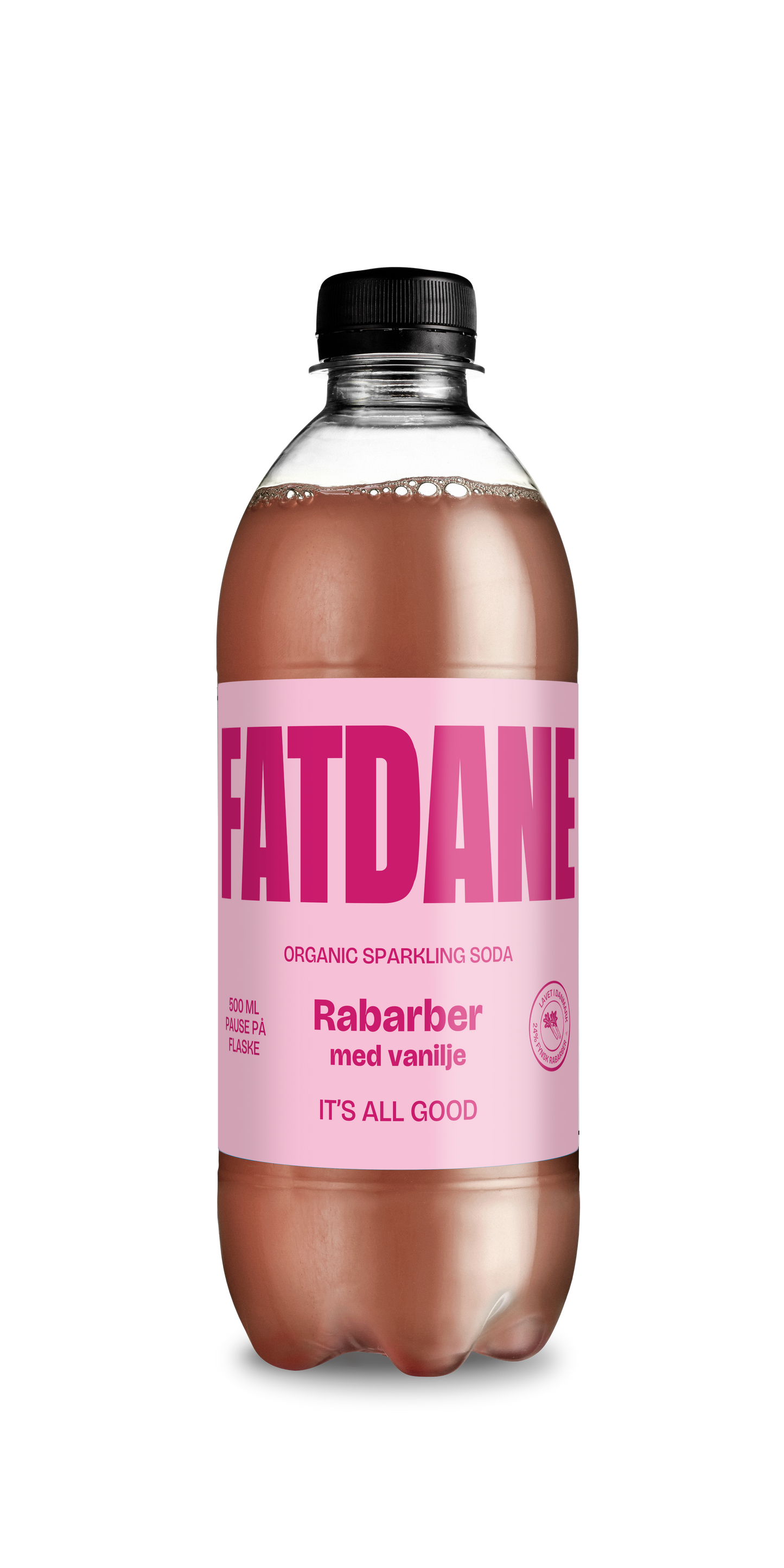 Fatdane Rabarber med Vanilje, 50 cl