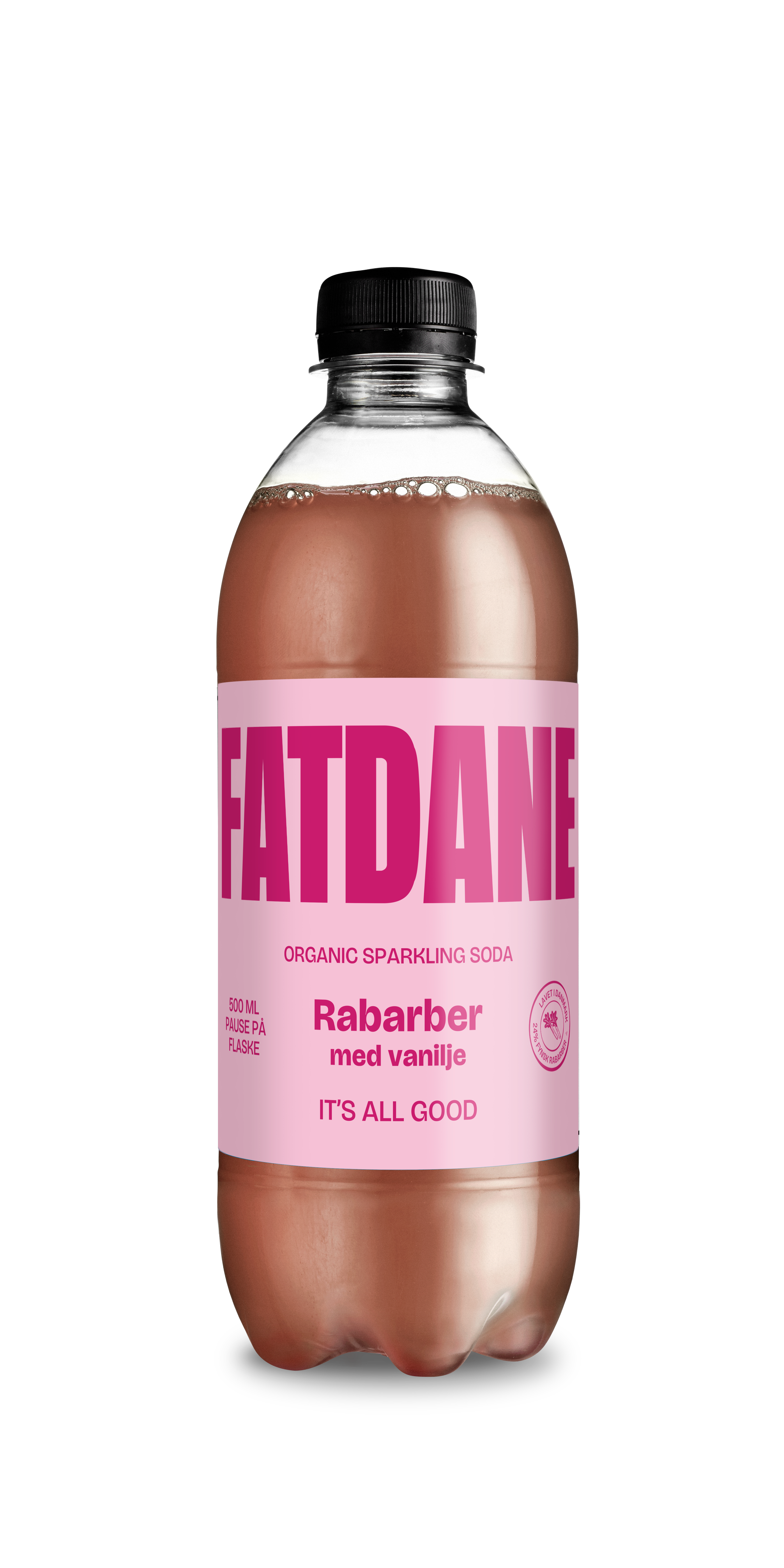 Fatdane Rabarber med Vanilje, 50 cl