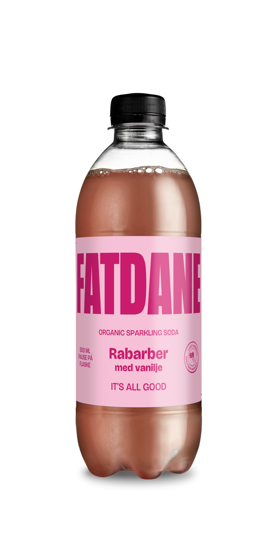 Fatdane Rabarber med Vanilje, 50 cl